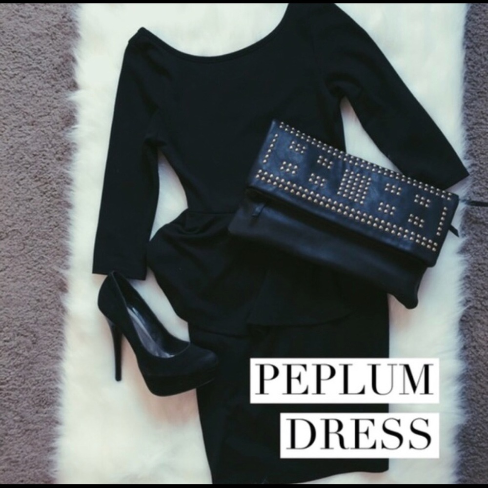 Like new peplum black dress